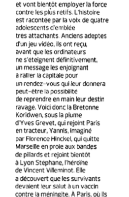 Figaro Littéraire, 10 septembre 2015