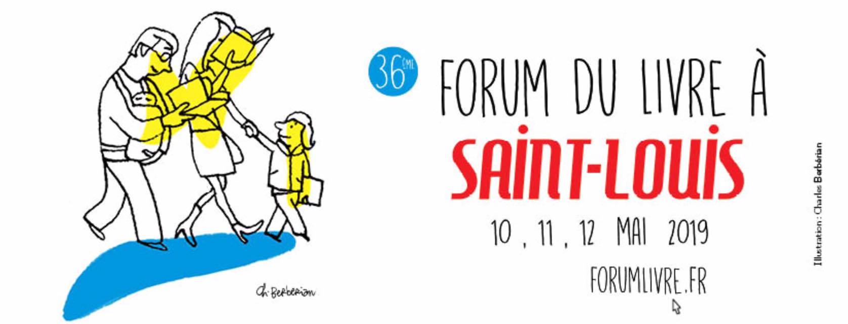 Ce week-end : forum du livre de Saint-Louis