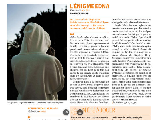 L’énigme Edna : 2T dans Télérama