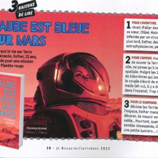 L’aube est bleue dans Géo Ado