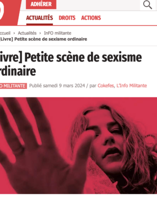 Petites scènes de sexisme ordinaire…