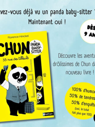 Parution du tome 1 de Chun, panda baby-sitter