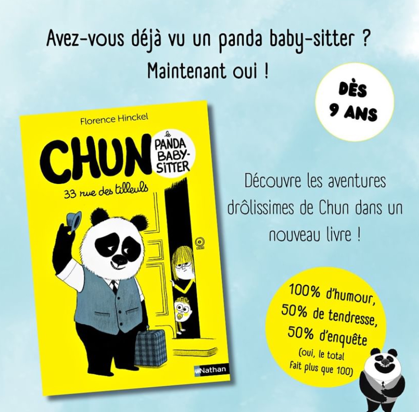 Parution du tome 1 de Chun, panda baby-sitter