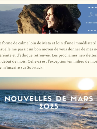 Ma newsletter mensuelle : abonnez-vous !