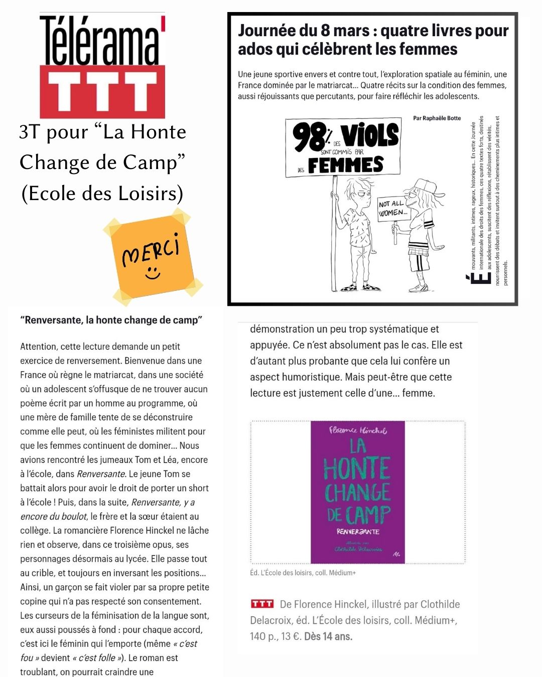 3T pour La Honte Change de Camp